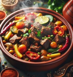 Spicy Beef and Date Moroccan Tagine