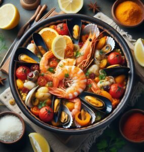 citrus-infused Seafood Tagine