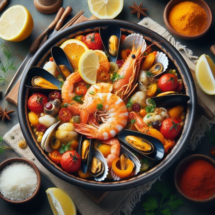 citrus-infused Seafood Tagine