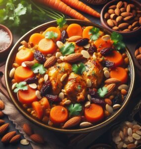 Honeyed Carrot and Chicken Tagine